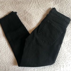 Everlane High Waist Skinny Jeans, raw hem 27 ankle